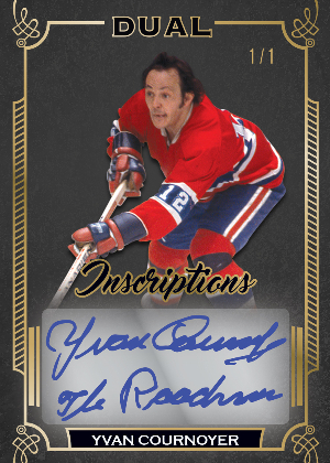 Ultimate Inscriptions Auto Variations Gold Spectrum Yvan Cournoyer MOCK UP