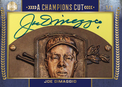 A Champions Cut Auto Joe DiMaggio MOCK UP