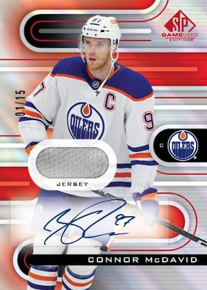 Base Red Auto Jersey Connor McDavid MOCK UP