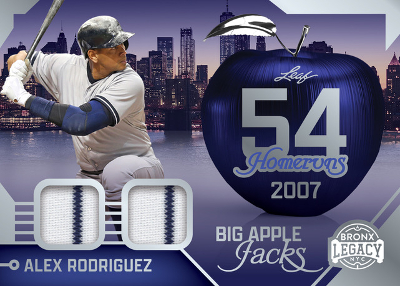 Big Apple Jacks Relics Alex Rodriguez MOCK UP