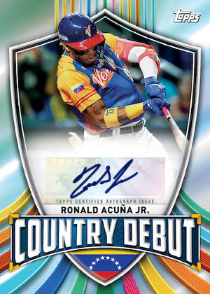 Country Debut Auto Ronald Acuna Jr MOCK UP