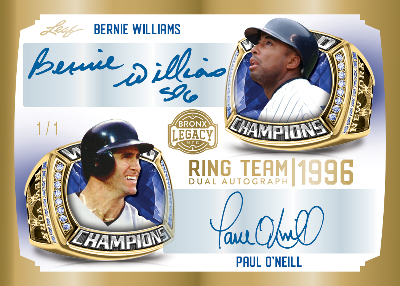 Ring Team 2 Auto Bernie Williams, Paul O'Neill MOCK UP Ring Team 2 Auto Bernie Williams, Paul O'Neill MOCK UP