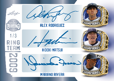Ring Team 3 Auto Alex Rodriguez, Hideki Matsui, Mariano Rivera MOCK UP Ring Team 3 Auto Alex Rodriguez, Hideki Matsui, Mariano Rivera MOCK UP