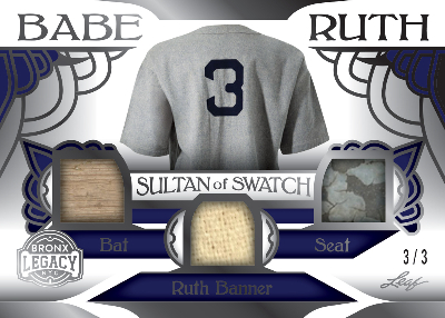 The Sultan of Swatch Relics Babe Ruth MOCK UP