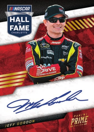 Hall of Fame Signatures Jeff Gordon MOCK UP