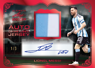 Jersey Auto Red Spectrum Lionel Messi MOCK UP