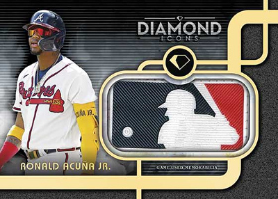 MLB Silhouetted Batter Logo Patch Ronald Acuna Jr MCOK UP