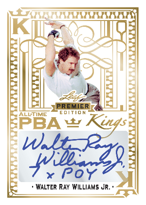 PBA All-Time Kings Auto Gold Walter Ray Williams Jr MOCK UP
