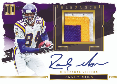 Elegance Retired Patch Auto Gold Randy Moss MOCK UP
