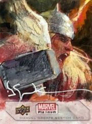 Marvel Greats Sketch Thor MOCK UP