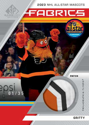 2023 All-Star Mascots Fabrics Patch Gritty MOCK UP