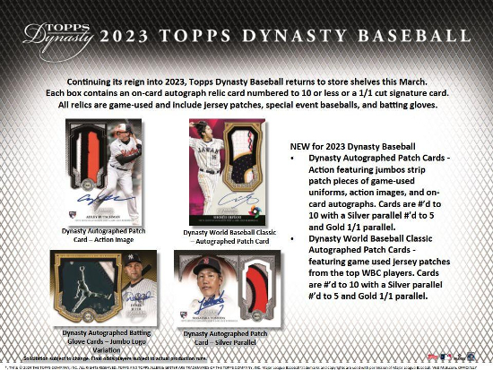 2023 Topps Dynasty Baseball