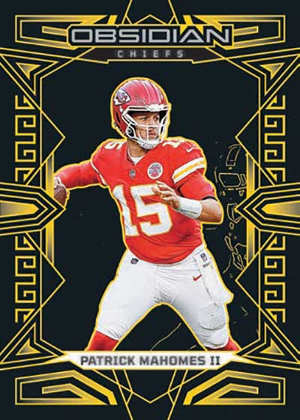 Base Electric Etch Yellow Patrick Mahomes II MOCK UP