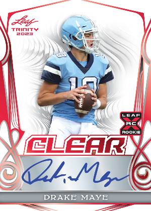Clear Auto Red Drake Maye MOCK UP