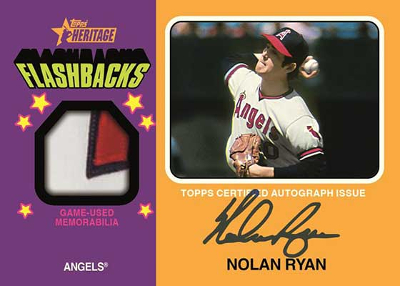 Flashback Auto Relics Nolan Ryan MOCK UP