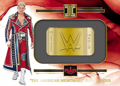 Gold WWE Logo Cody Rhodes MOCK UP