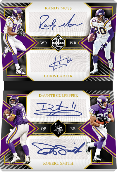 Quad Signatures Booklet Randy Moss, Chris Carter, Daunte Culpepper, Robert Smith MOCK UP Quad Signatures Booklet Randy Moss, Chris Carter, Daunte Culpepper, Robert Smith MOCK UP