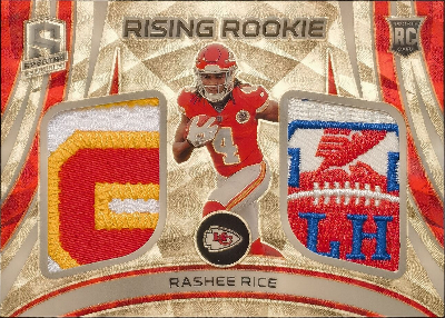 Rising Rookies Dual Patch Players Logo Rashee Rice