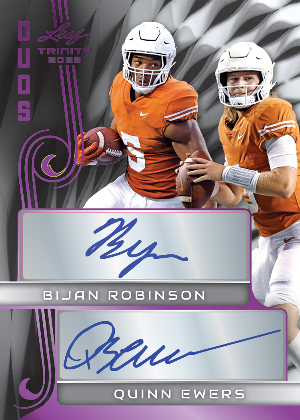 Trinity Duos Purple Bijan Robinson, Quinn Ewers MOCK UP