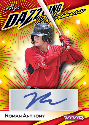 Dazzling Performers Auto Roman Anthony MOCK UP