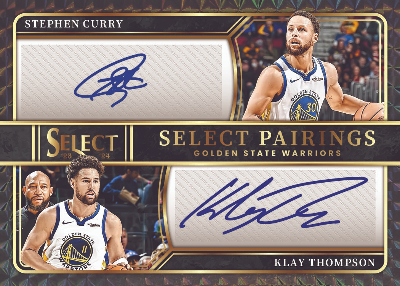 Select Pairings Signatures Black Finite Stephen Curry, Klay Thompson MOCK UP