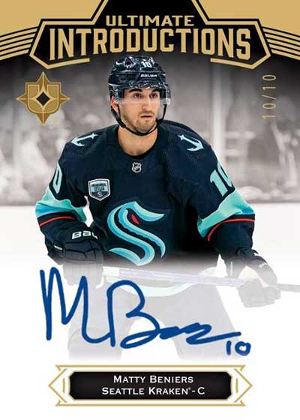 Ultimate Introductions Auto Matty Beniers MOCK UP