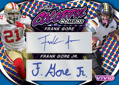 Colorful Combos Duos Frank Gore, Frank Gore Jr MOCK UP