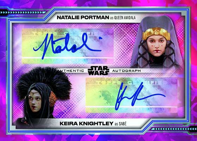 Dual Auto Natalie Portman, Keira Knightly MOCK UP
