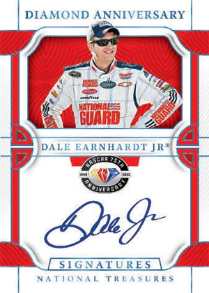 NASCAR Diamond Anniversary Signatures Dale Earnhardt Jr MOCK UP