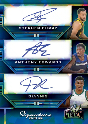 Signature 6 Blue Front Stephen Curry, Anthony Edwards, Giannis MOCK UP