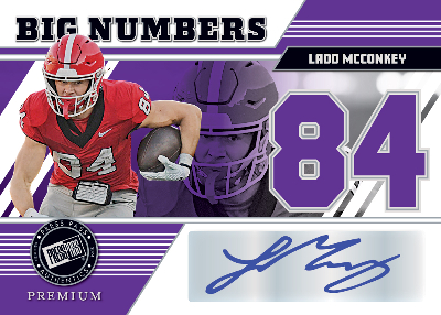 Big Numbers Purple Auto Ladd McConkey MOCK UP Big Numbers Purple Auto Ladd McConkey MOCK UP