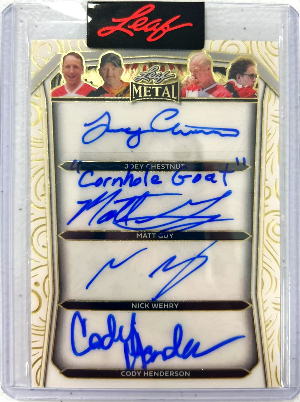 The Fourth Auto Gold Super Prismatic Fireworks Joey Chestnut, Matt Guy, Nick Wehry, Cody Henderson The Fourth Auto Gold Super Prismatic Fireworks Joey Chestnut, Matt Guy, Nick Wehry, Cody Henderson