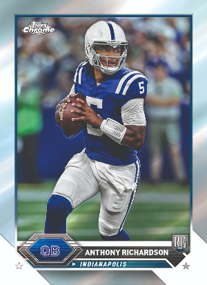 Base Topps Chrome Anthony Richardson MOCK UP
