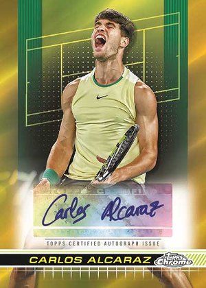 Auto II Gold Refractors Carlos Alcaraz MOCK UP Auto II Gold Refractors Carlos Alcaraz MOCK UP