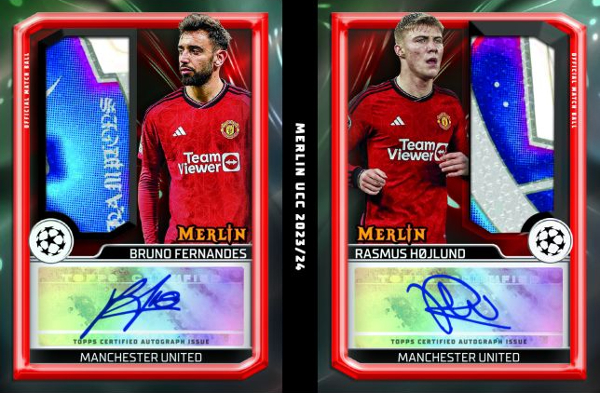 Merlin's Match Ball Signatures Jumbo Book Bruno Fernandes, Rasmus Hojlund MOCK UP Merlin's Match Ball Signatures Jumbo Book Bruno Fernandes, Rasmus Hojlund MOCK UP