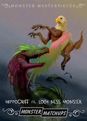 Monster Matchups Hippogriff vs Loch Ness Monster MOCK UP Monster Matchups Hippogriff vs Loch Ness Monster MOCK UP