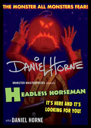Movie Posters Variant Auto Headless Horseman Daniel Horne MOCK UP Movie Posters Variant Auto Headless Horseman Daniel Horne MOCK UP