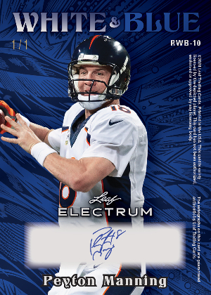 Red, White and Blue Auto Back Peyton Manning MOCK UP Red, White and Blue Auto Back Peyton Manning MOCK UP