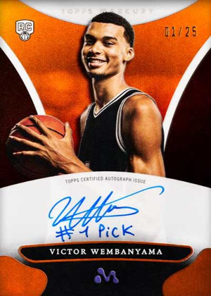 Auto Orange Refractor Victor Wembanyama MOCK UP Auto Orange Refractor Victor Wembanyama MOCK UP