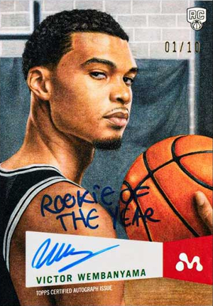 Insert Auto Rookie of the Year Victor Wembanyama MOCK UP Insert Auto Rookie of the Year Victor Wembanyama MOCK UP