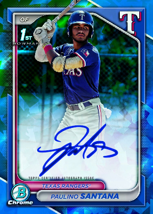 Bowman Chrome Prospect Auto Paulino Santana MOCK UP Bowman Chrome Prospect Auto Paulino Santana MOCK UP
