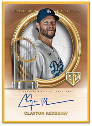 Gilded Champions Auto Clayton Kershaw MOCK UP Gilded Champions Auto Clayton Kershaw MOCK UP