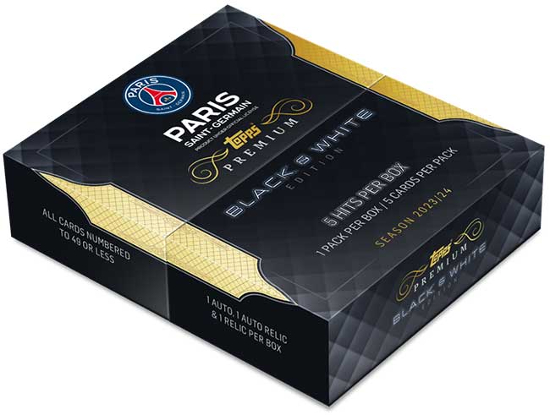 2023-24 Topps Premium Black and White Paris Saint-Germain 2023-24 Topps Premium Black and White Paris Saint-Germain