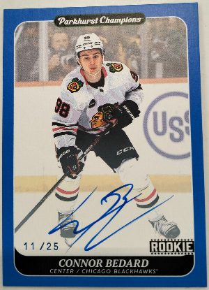 Base Auto Rookies SPs Blue Connor Bedard Base Auto Rookies SPs Blue Connor Bedard