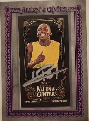 Framed Mini Non-Baseball Auto Usain Bolt Framed Mini Non-Baseball Auto Usain Bolt