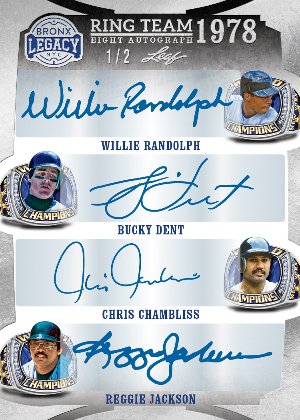 Ring Team 8 Front Willie Randolph, Bucky Dent, Chris Chambliss, Reggie Jackson MOCK UP Ring Team 8 Front Willie Randolph, Bucky Dent, Chris Chambliss, Reggie Jackson MOCK UP