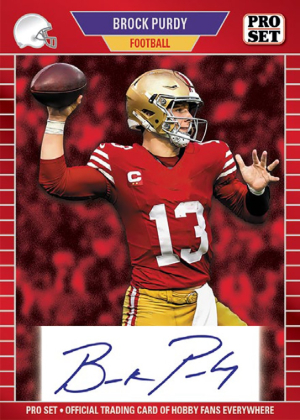 1989 Pro Set Auto Brock Purdy MOCK UP