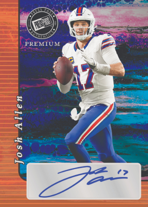 2000 Press Pass Auto Josh Allen MOCK UP