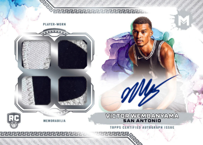 Motif Rookie Relic Auto Quad Victor Wembanyama MOCK UP Motif Rookie Relic Auto Quad Victor Wembanyama MOCK UP