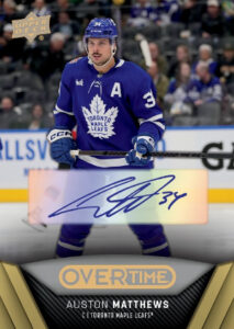 Base Gold Foil Auto Auston Matthews MOCK UP